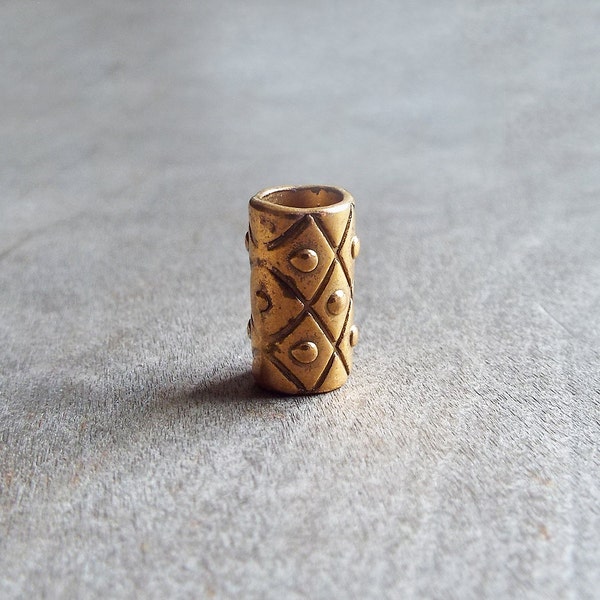 Gold Tone Dread Bead