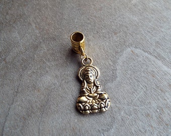 Gold Tone Buddha Dreadlock Accessory