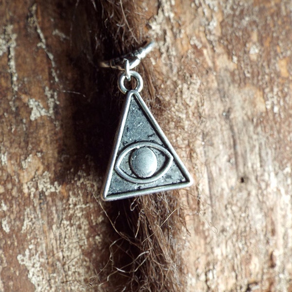 Silver Tone Pyramid Eye Dreadlock Accessory