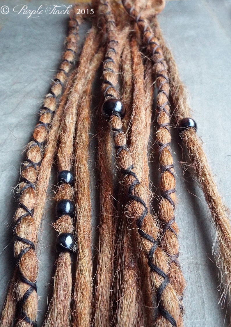 10 Custom Clip in or Braid in Dreadlock Extensions Standard Etsy