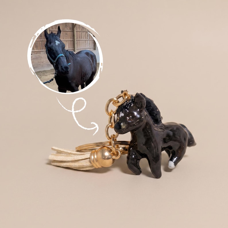 Anpassad kattnyckelring | Personlig present till husdjur och föräldrar | 3D-djurporträtt | Alla husdjur bild 5