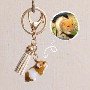 Anpassad kattnyckelring | Personlig present till husdjur och föräldrar | 3D-djurporträtt | Alla husdjur bild 8