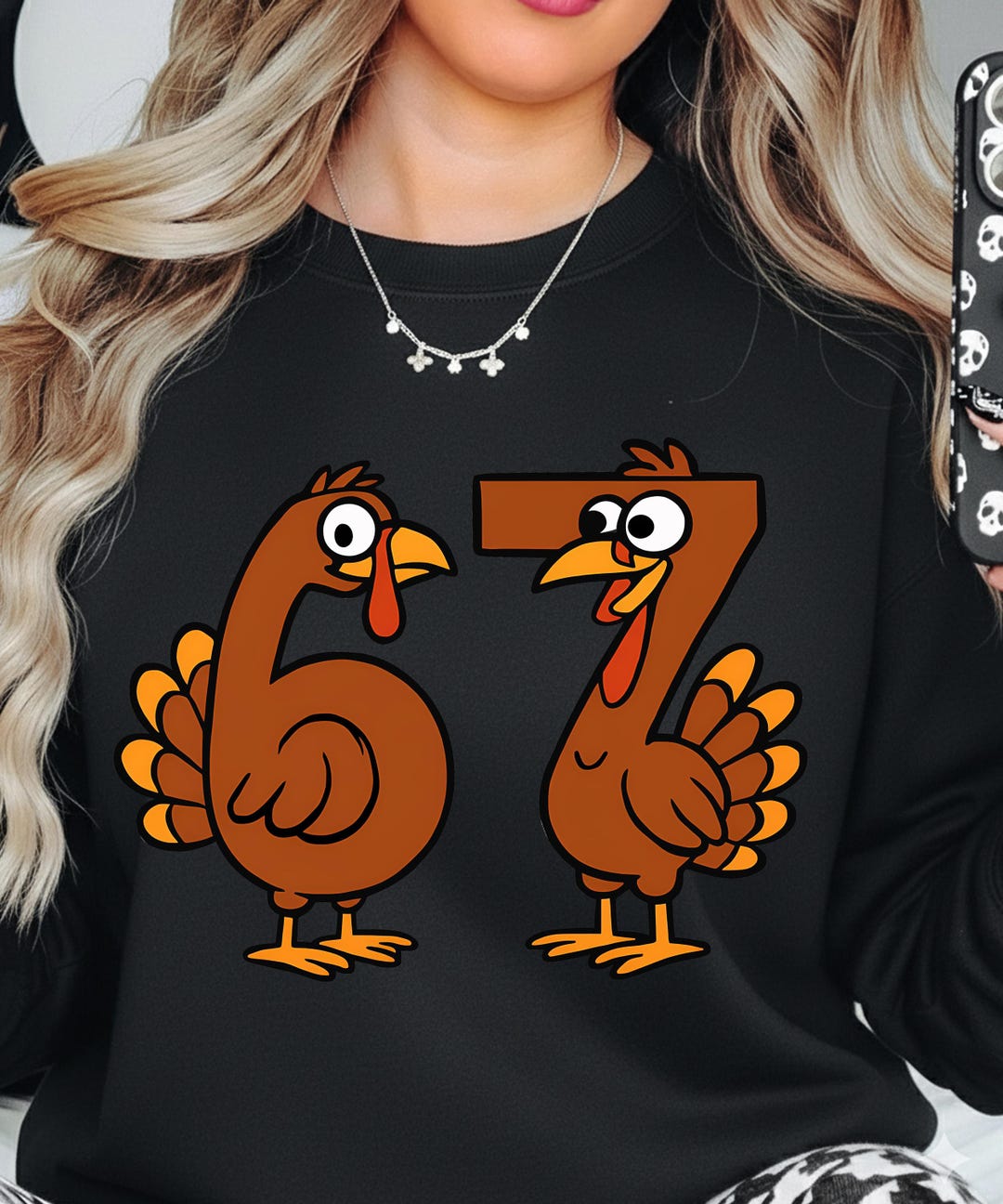 Six Seven 6 7 Meme Number 67 Turkey Thanksgiving Thanksgiving ...