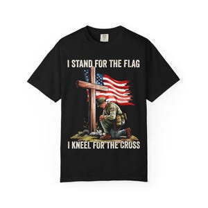 I Stand for the Flag Memorial Patriotic Veteran 4th of JulyT-Shirt | I Stand for the Flag, Memorial Day Gift, Veteran&#39;s Apparel,
