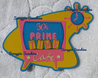 CRAFTECAFE TEXAS TITLE Premade paper piecing scrapbook diecut piece album page