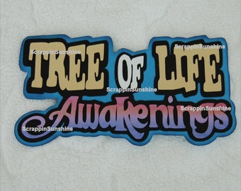 DISNEY Tree of Life AWAKENINGS Die Cut Title Scrapbook Page Paper Piece - SSFF