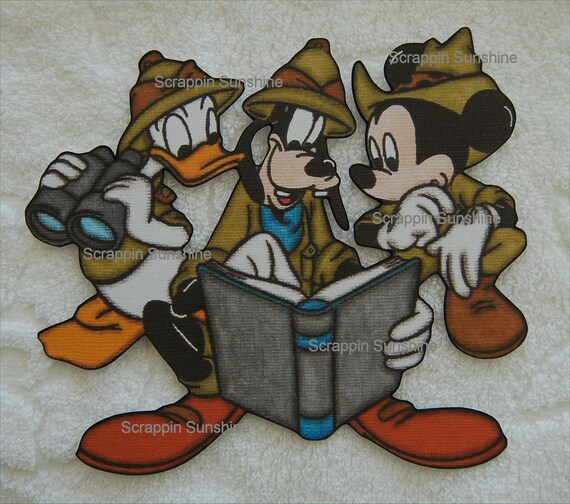 DISNEY Safari Jungle Trio Mickey Donald Goofy - Printed