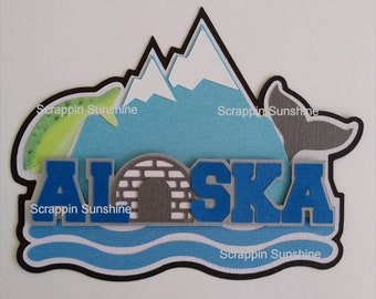 Alaska Die Cut Title NEW Travel / Cruise Scrapbook Page - Etsy