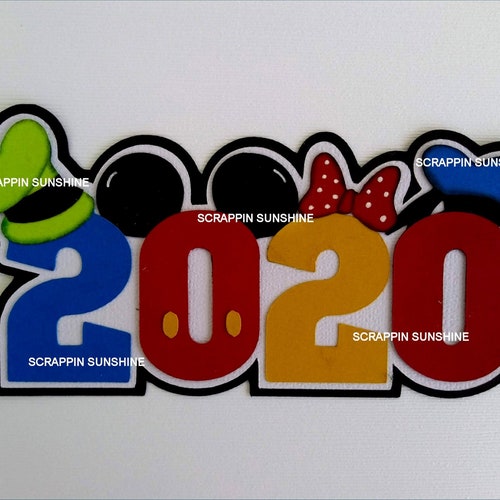 Disney Die Cut Title Scrapbook Page Paper Piece Piecing Etsy