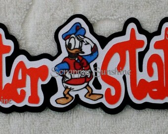 DISNEY CRUISE Muster Station Die Cut Title - Scrapbook Page Paper Piece Piecing - SSFF