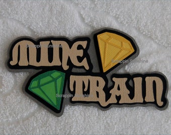 DISNEY Mine Train Die Cut Title - Scrapbook Page Paper Piece Piecing - SSFF