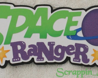 DISNEY Space Ranger - Die Cut Title Scrapbook Page Paper Piece