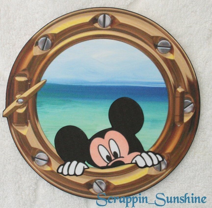 DISNEY CRUISE Porthole W/ Mickey Printed Scrapbook Page Paper - Etsy