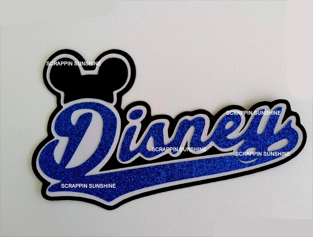 DISNEY Die Cut Title Scrapbook Page Paper Piece Piecing SSFF Etsy