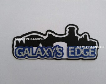 Disney Star Wars Galaxys Edge  Die Cut Title - Scrapbook Page Paper Piece Piecing - SSFF