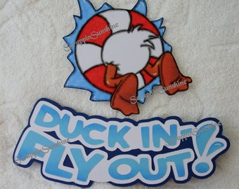 DISNEY Cruise Aquaduck Duck - You Choose - Scrapbook Page Title or Paper Piece Piecing - SSFF