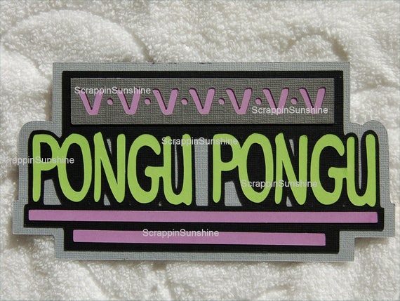 DISNEY Pongu Pongu Die Cut Title Magic Kingdom Avatar Scrapbook