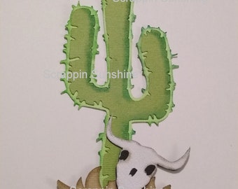 Cactus Scrapbook Paper Piece for Scrapbooks and Crafts