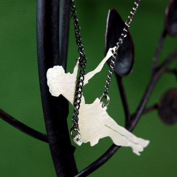 Sterling Silver Swinging Pinup Girl by Markhed