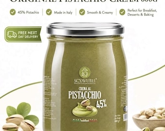 Pisti Sicilian Pistachio Cream  - Spreadable Paste Jar (600g)  *24hr dispatch*