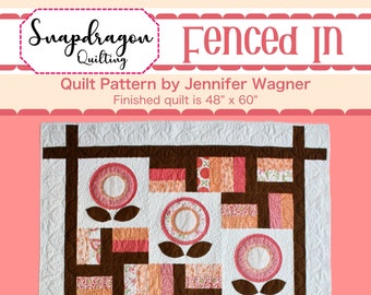 Patrón de colcha "Fence In" (Descargar PDF)