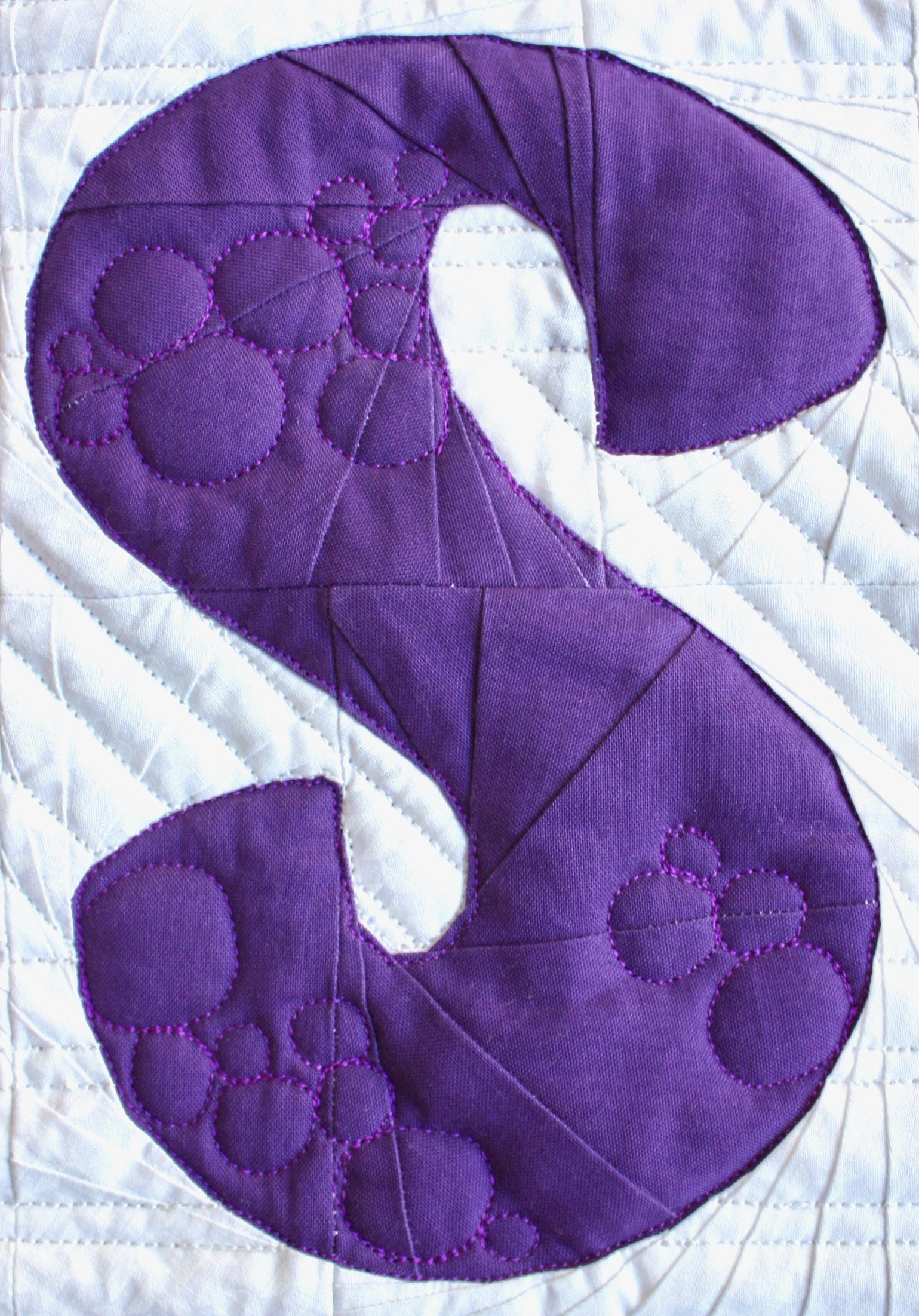Alphabet Quilt Block Pattern PDF Download Bubbly Letter S - Etsy