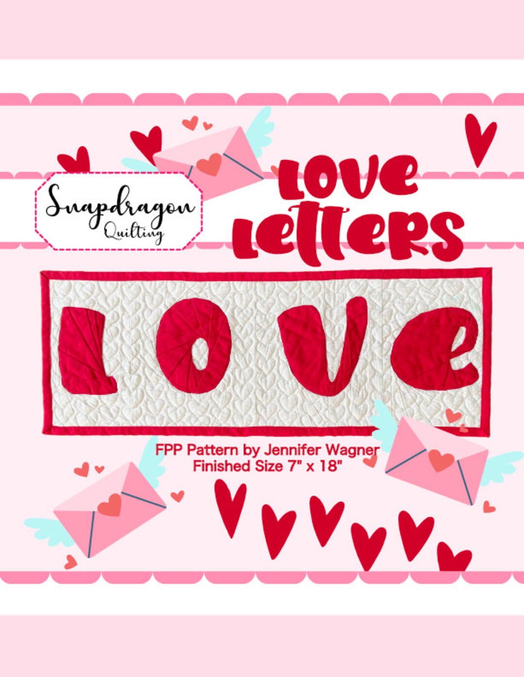 Love Letters Wall Hanging Quilt Pattern (PDF Download) - Etsy
