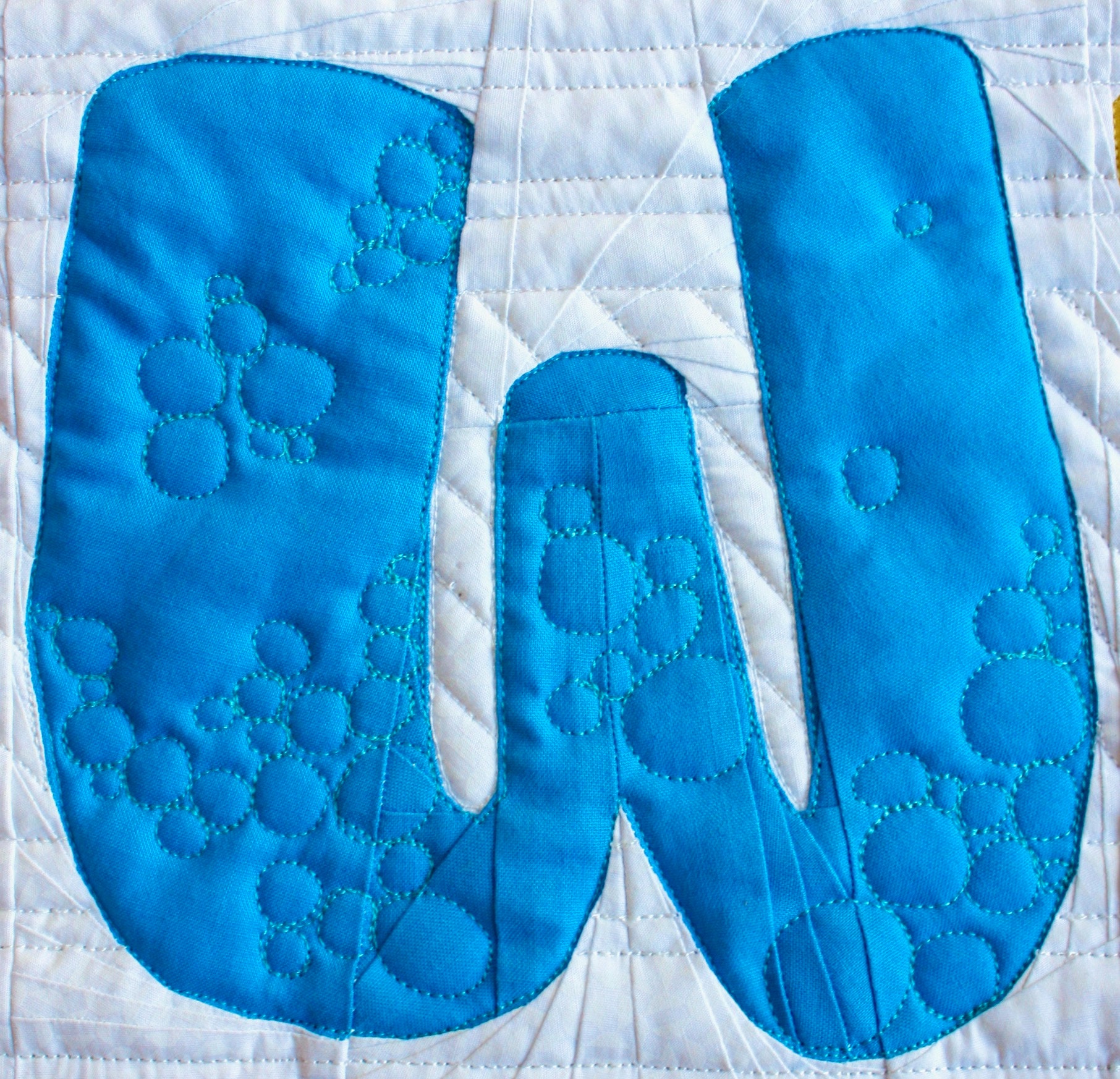 Alphabet Quilt Block Pattern PDF Download Bubbly Letter W - Etsy