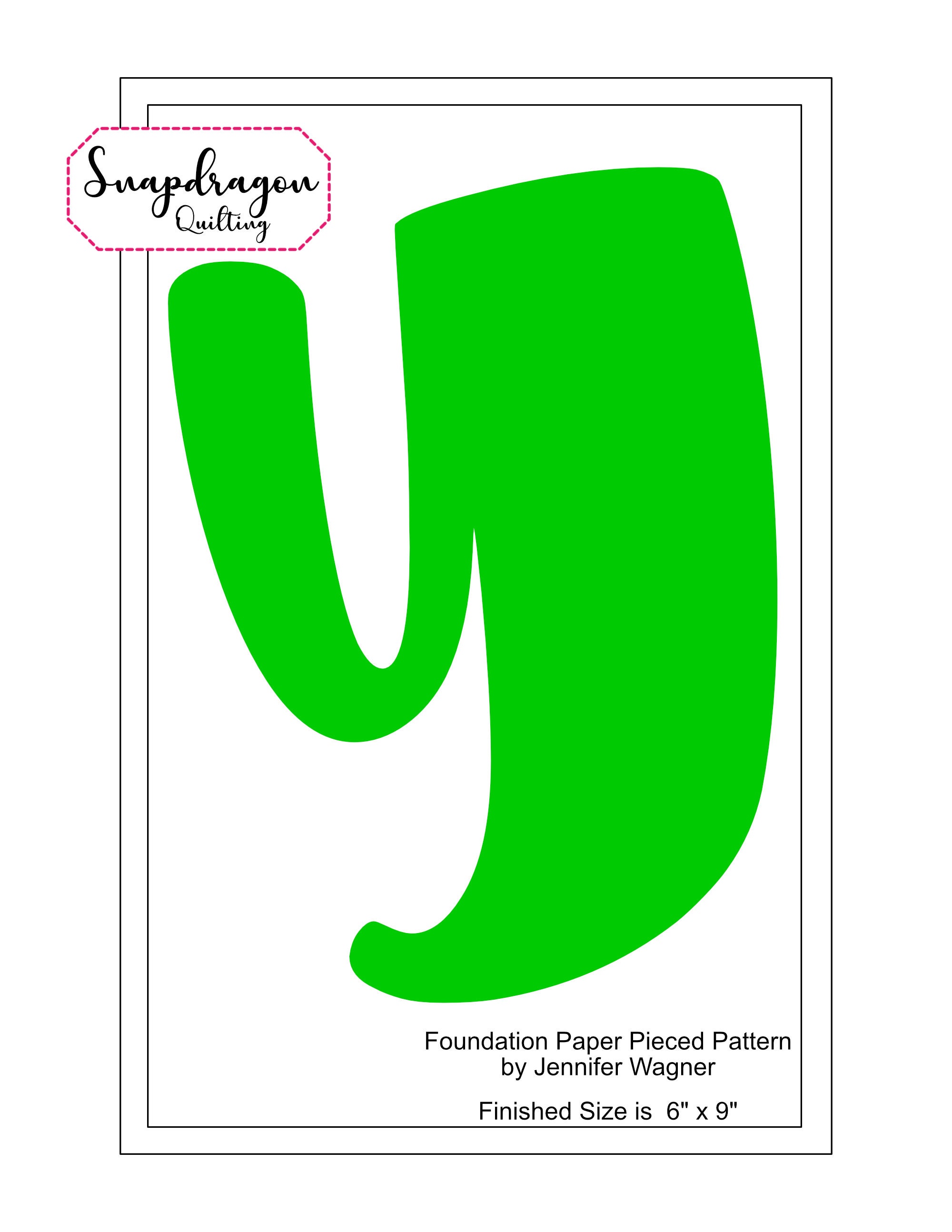 Alphabet Quilt Block Pattern PDF Download Bubbly Letter Y - Etsy