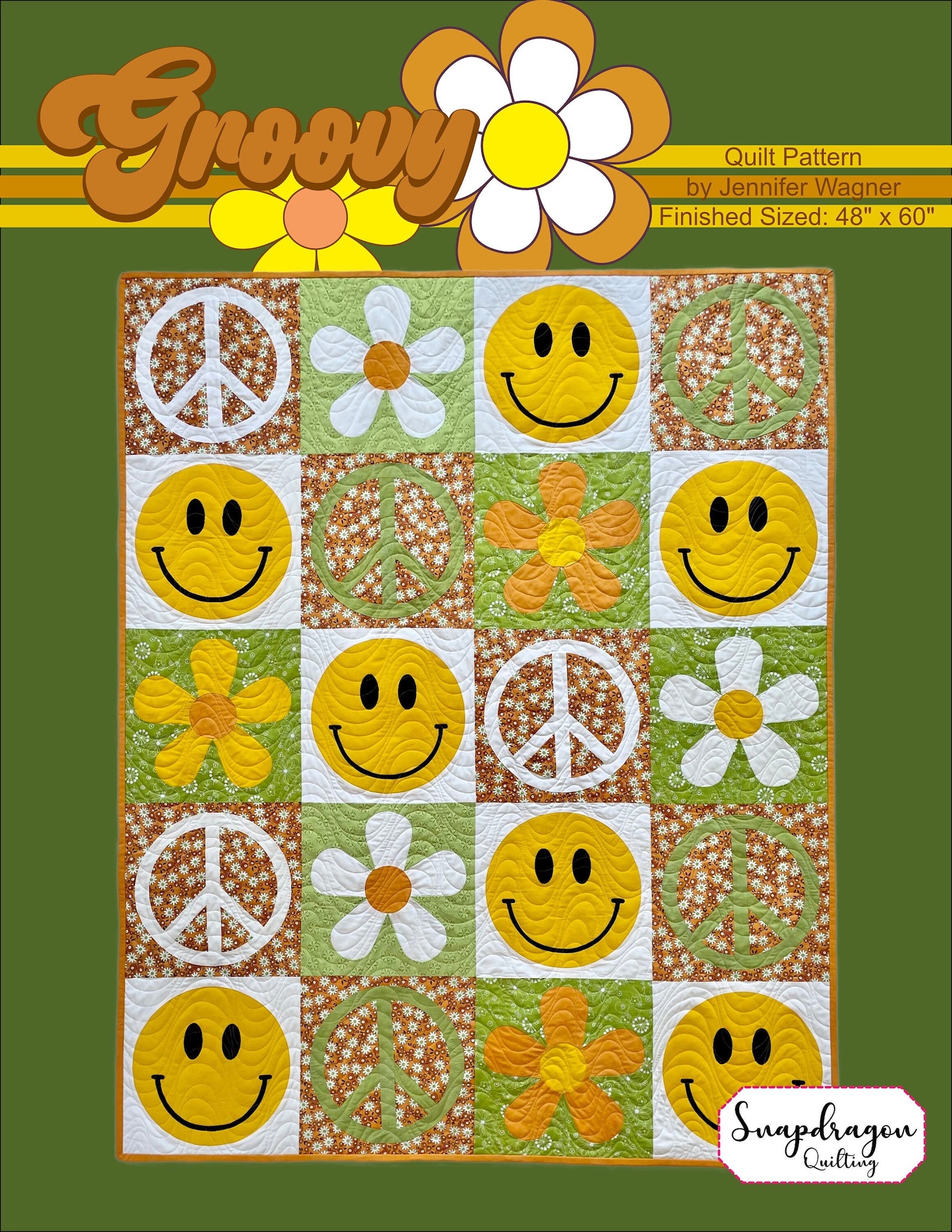 Groovy Quilt Pattern (PDF Download) - Etsy