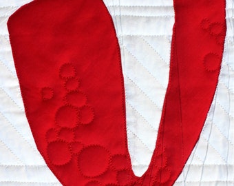 Alphabet Quilt Block Pattern PDF Download Bubbly Letter V