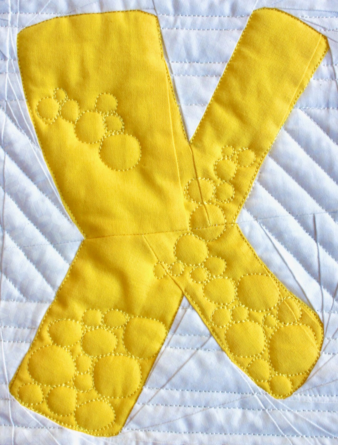 Alphabet Quilt Block Pattern PDF Download Bubbly Letter X - Etsy