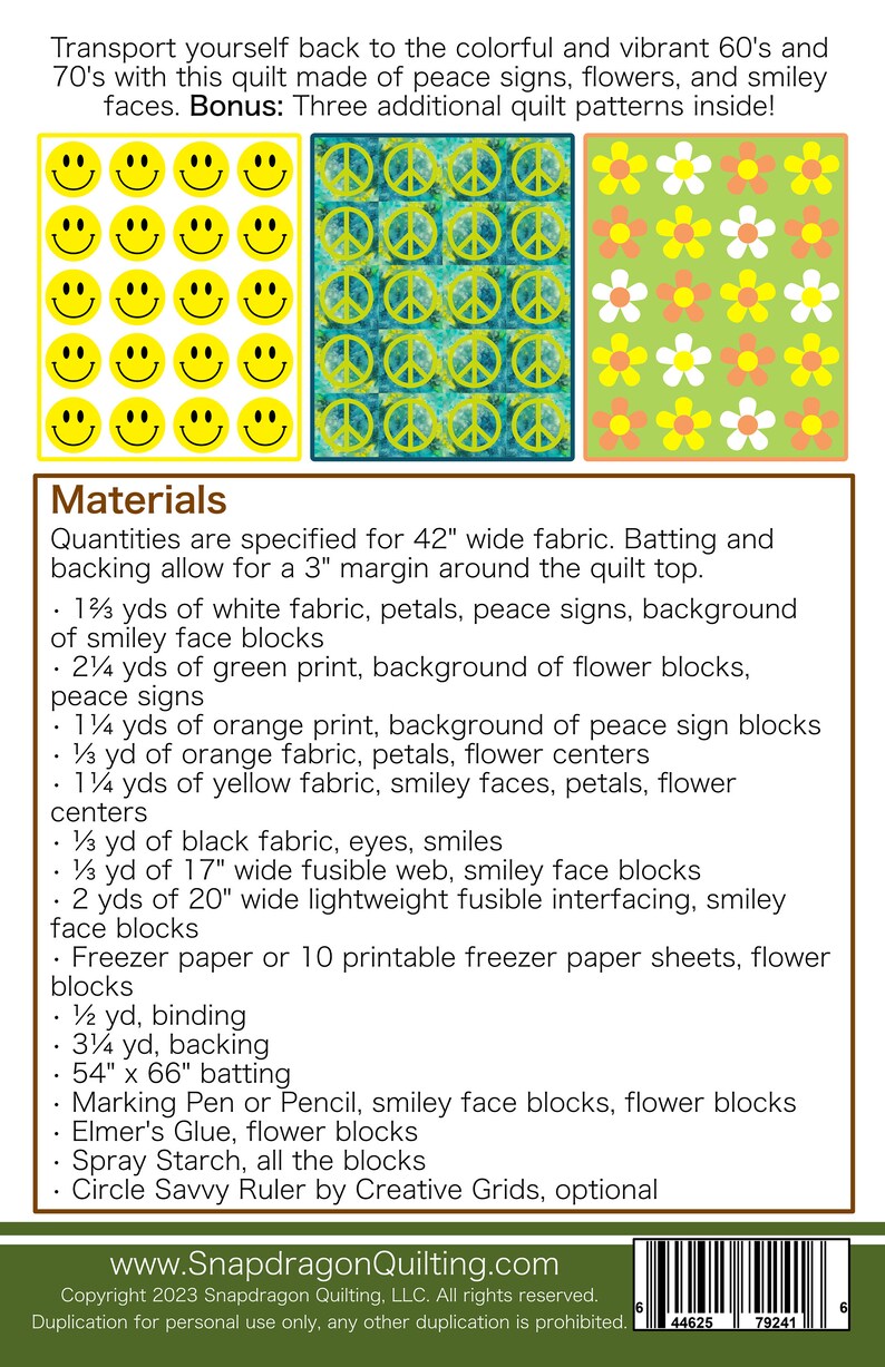 Groovy Quilt Pattern (PDF Download) - Etsy