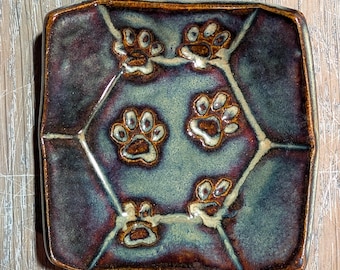Handmade Colorful Animal Themed Ceramic Ring Dish, Handcrafted Pottery Dish