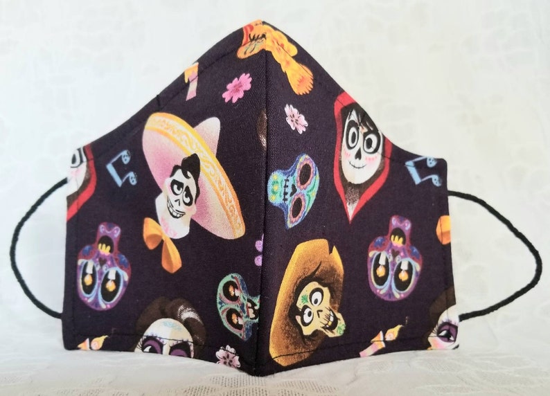 Disney's Coco Cartoon Movie Day of Dead Filtered Face Mask W/waterproof ...