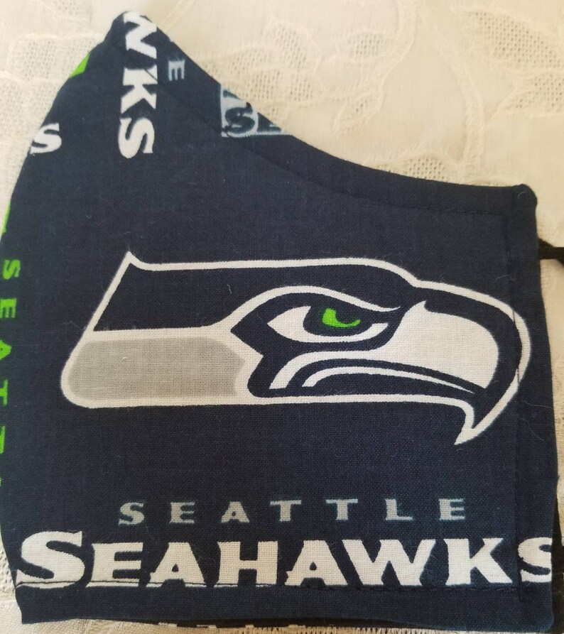 Seattle Sea Hawks Football Team Filtered Face Mask His/hers Green/navy ...