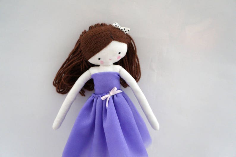 Ballerina rag doll, softie doll, stuffed doll, gift baby, plush toy,cloth art doll ballerina, dancer ballet, decorative doll, Made to order image 2