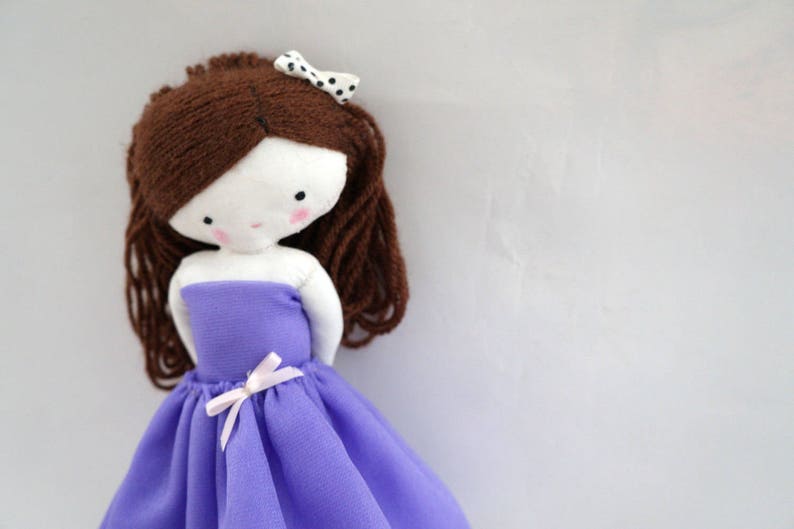 Ballerina rag doll, softie doll, stuffed doll, gift baby, plush toy,cloth art doll ballerina, dancer ballet, decorative doll, Made to order image 4