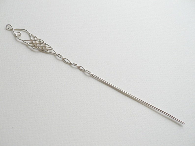 Twist Hairpin. Sterling Silver Hair Accessory by Kirsty O'Donnell image 4