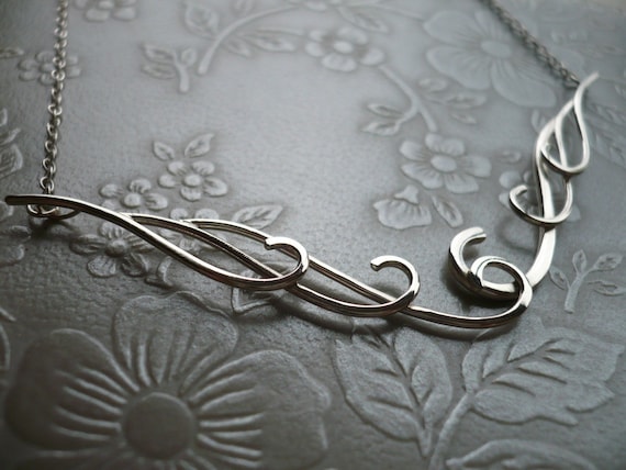 Waves Necklace one in Sterling Silver by Kirsty O'Donnell