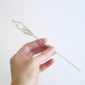 Twist Hairpin. Sterling Silver Hair Accessory by Kirsty O'Donnell image 1