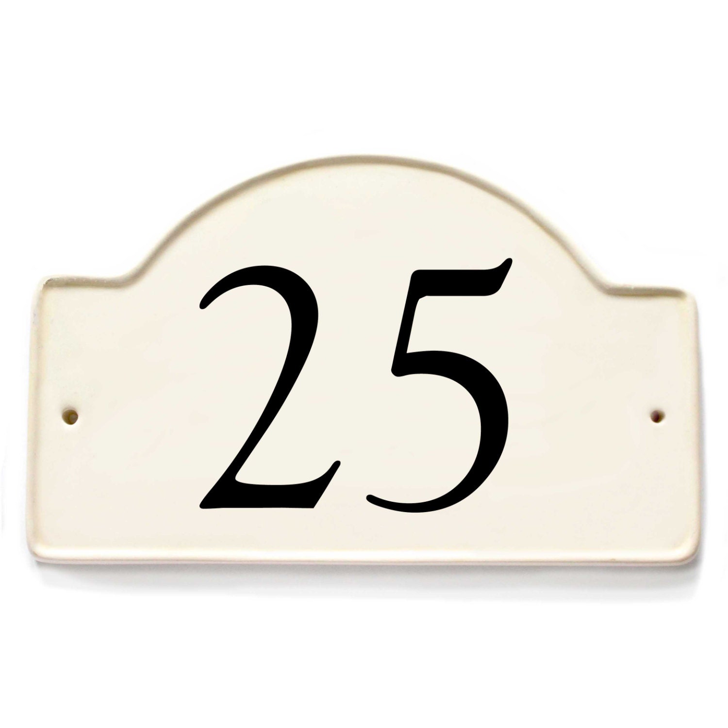Classic ceramic house number ceramic house plaque Etsy