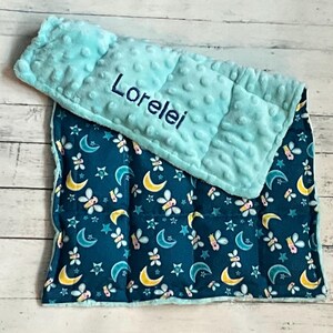 Kids Weighted Lap Blanket, Fureflys Bug, Night Sky, Calming Sensory Blanket