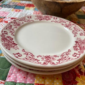 Three Beautiful Salad Plates from Syracuse China Restaurant Ware