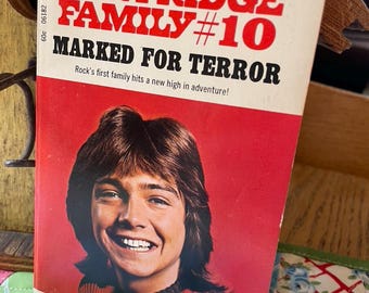 Vintage 1972 Paperback Partridge Family Mystery Book Number 10 Marked for Terror