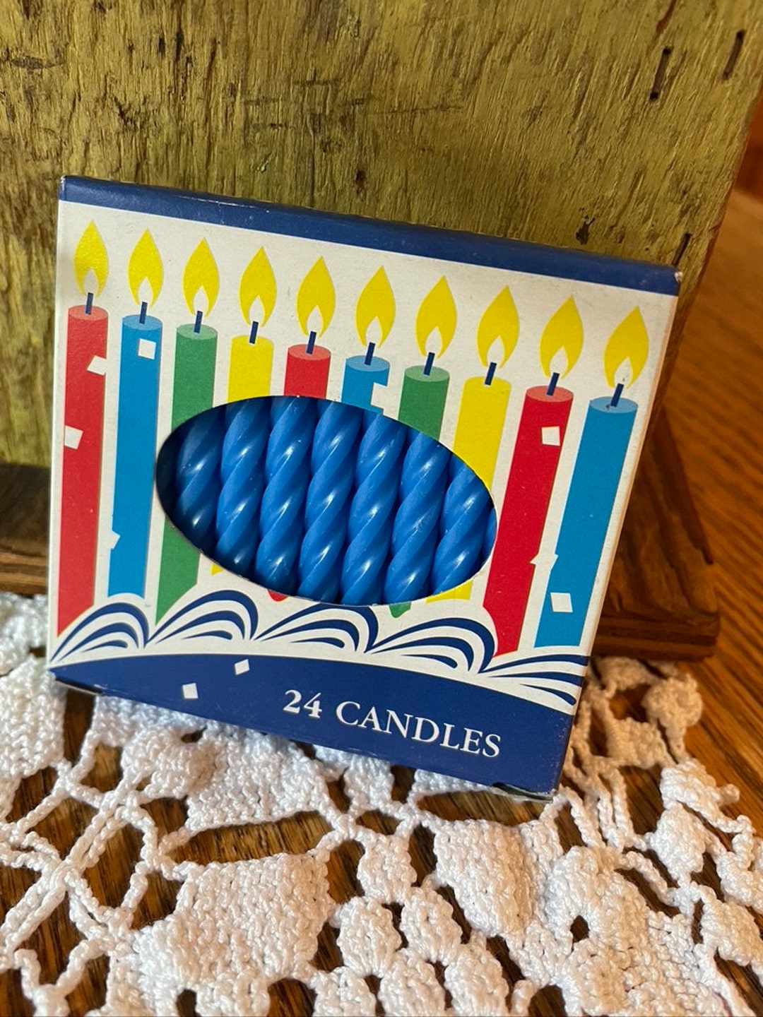 Complete Vintage Box of Blue Birthday Candles by Bakery Crafts Etsy