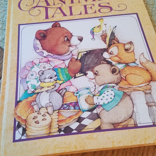 Sweet Vintage 1983 Hardcover Current Book ANIMAL TALES
