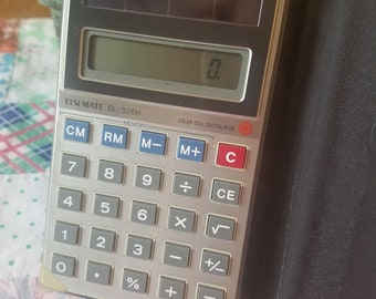 Vintage Sharp Elsi Mate Solar Cell Calculator EL326H