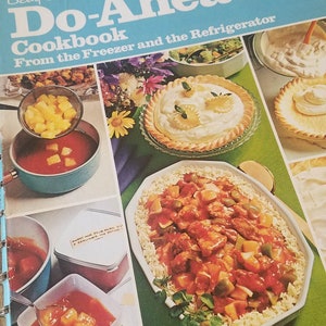 Vintage 1972 1973 Spiral Bound Betty Crocker Do Ahead Cookbook