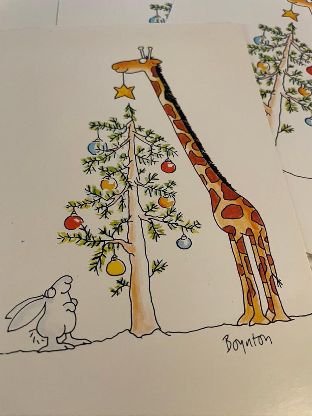 Four Adorable Vintage 1980 Sandra Boynton Christmas Postcards - Etsy